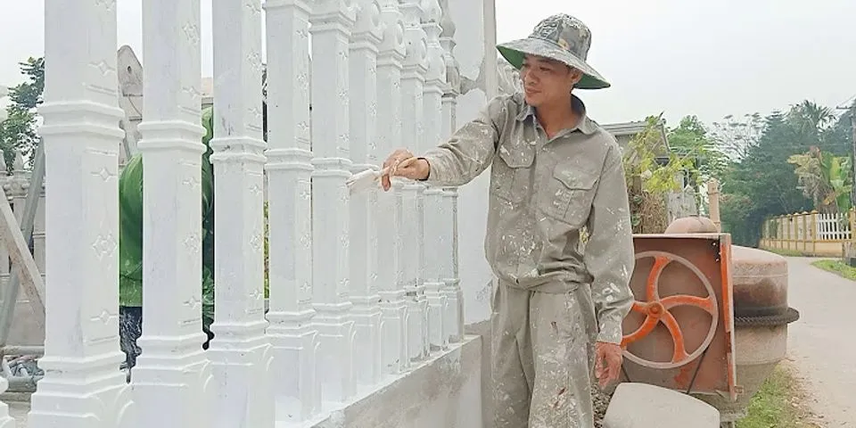 Cách sơn tường rào
