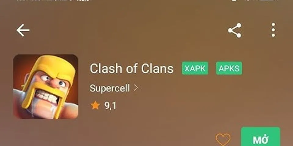Cách tải Clash of Clans ios 2021