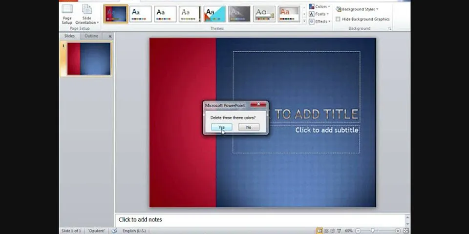 Cách thêm theme vào PowerPoint 2010