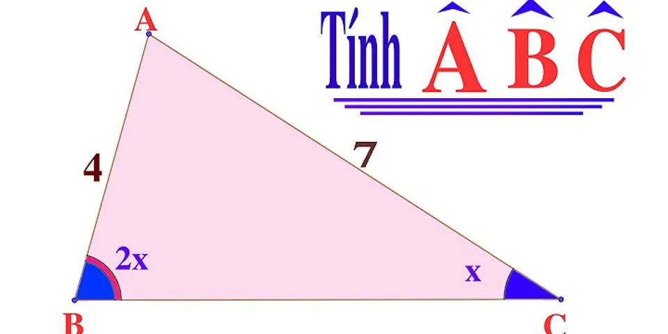 Cách tính góc tam giác cân