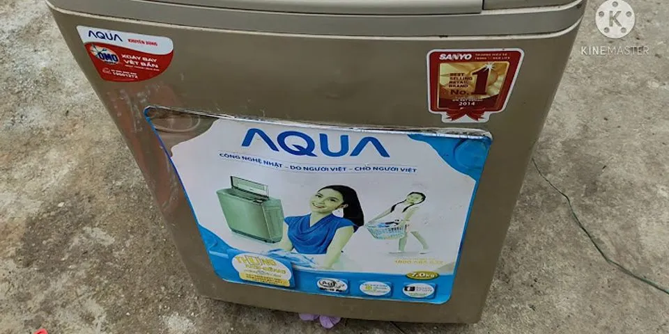 Cách vệ sinh máy giặt Aqua cửa trên 9kg