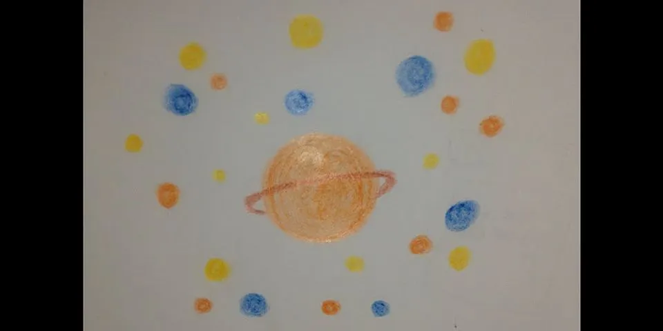 Cách vẽ vũ trụ bằng màu sáp