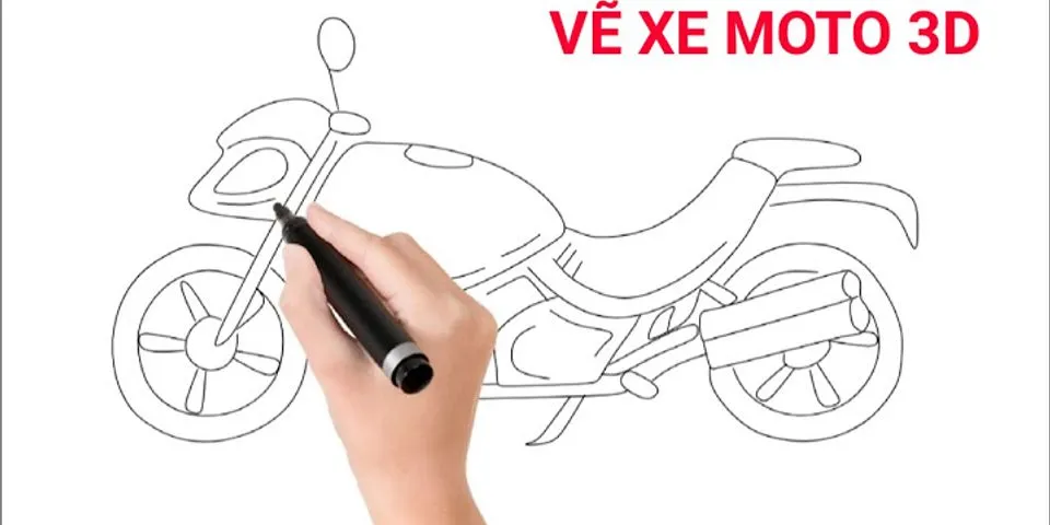 cách vẽ xe máy đơn giản nhất