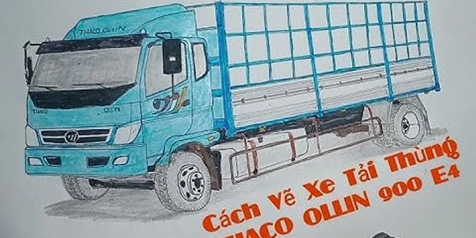 Cách vẽ xe tải
