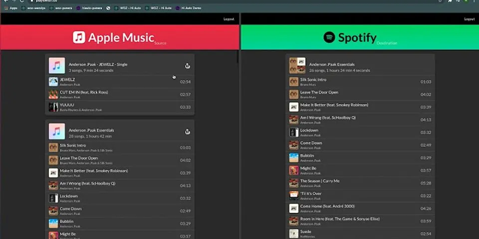 Copy Spotify playlist to Apple Music
