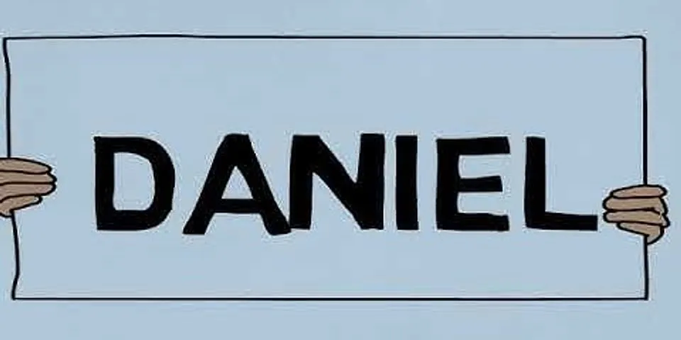 daniel là gì - Nghĩa của từ daniel