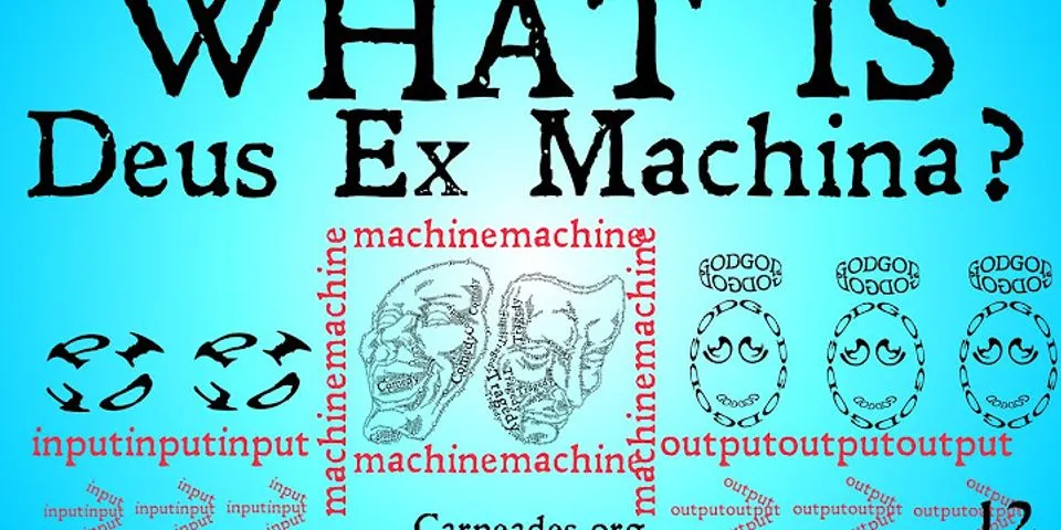 deus ex machina là gì - Nghĩa của từ deus ex machina