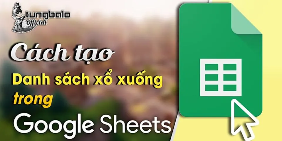 Drop list Google Sheets