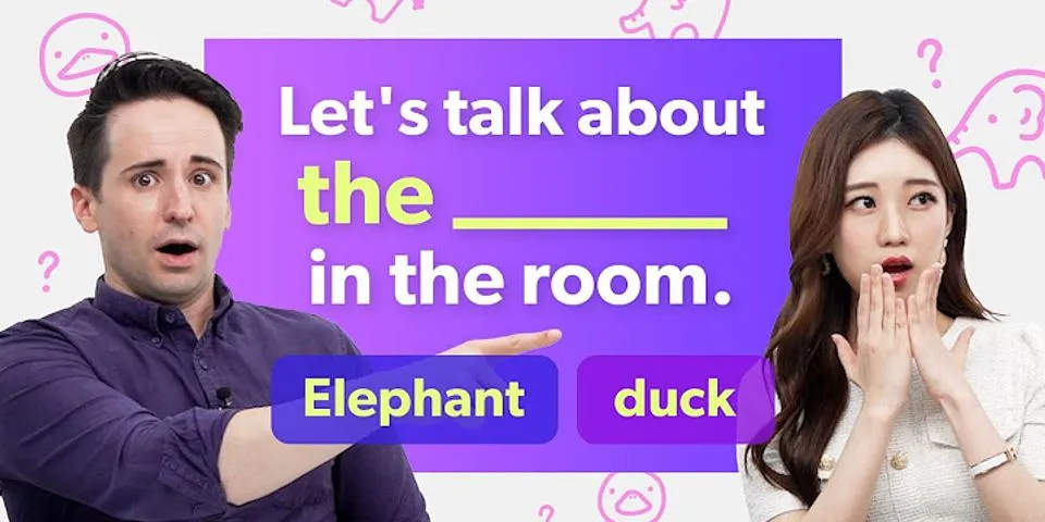 elephant in the room là gì - Nghĩa của từ elephant in the room