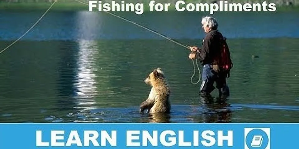fishing for compliments là gì - Nghĩa của từ fishing for compliments