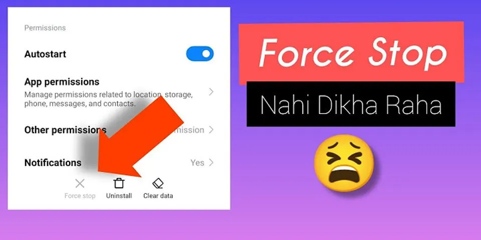 Force stop not working on Android
