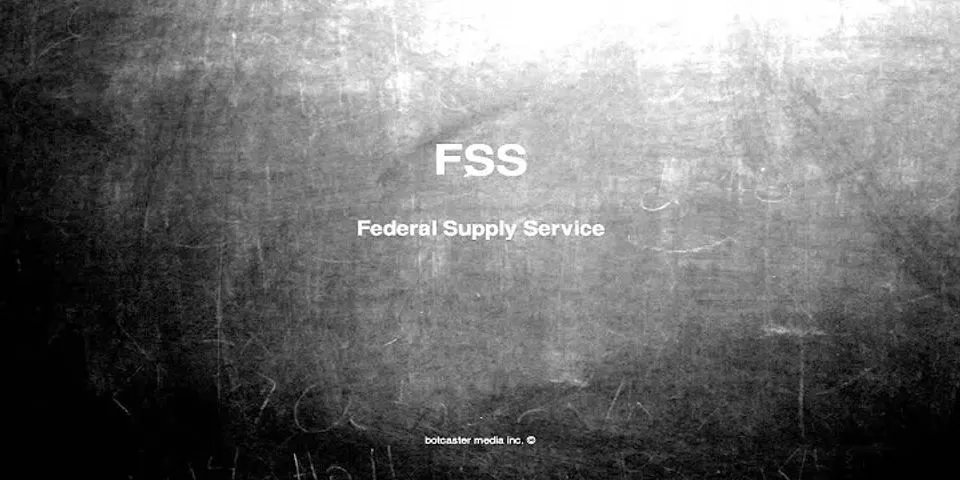 fssb là gì - Nghĩa của từ fssb