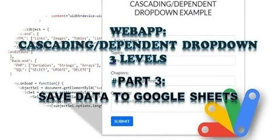 Google Apps script html drop down list