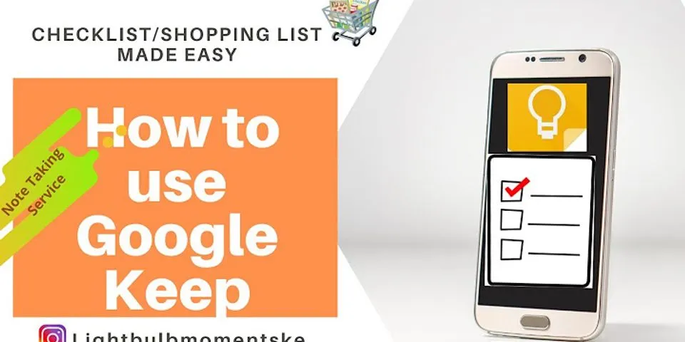 Google Assistant shopping list Keep