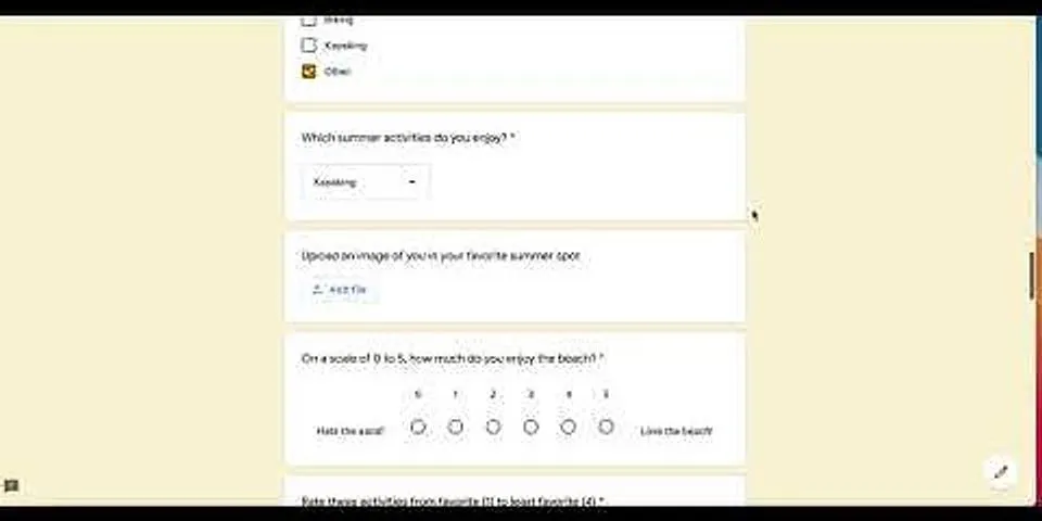 Google forms preview not working