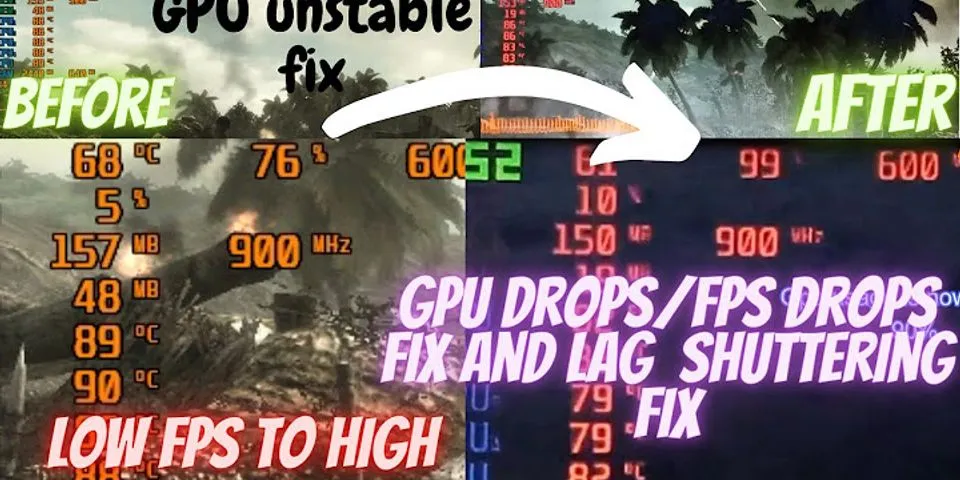 GPU 100 FPS drop