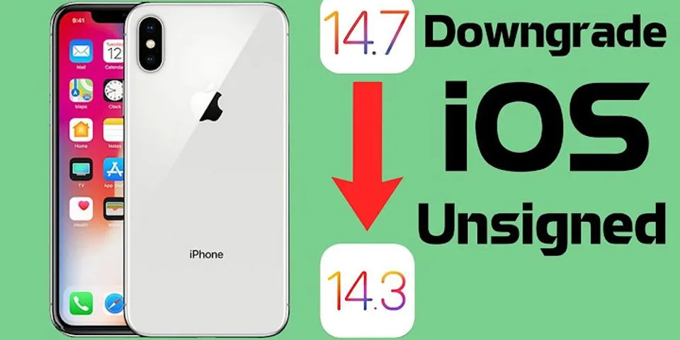 Hạ iOS 14 xuống 13.7 không cần máy tính