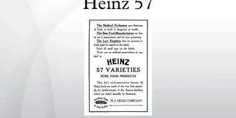 heinz 57 là gì - Nghĩa của từ heinz 57