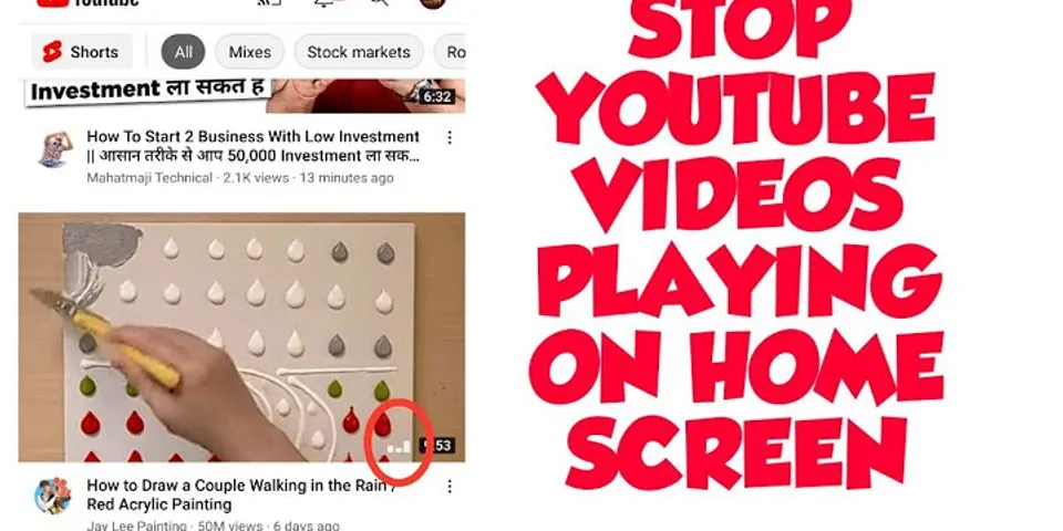 How to stop YouTube videos from playing while scrolling Android