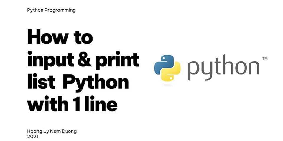 input-list-in-python