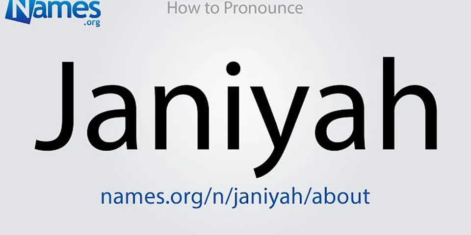 janiyah là gì - Nghĩa của từ janiyah