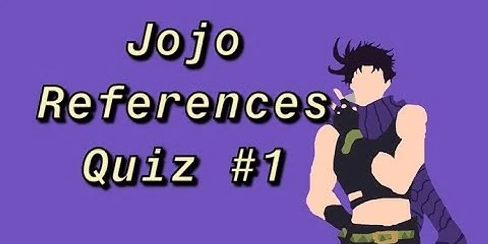 jojo reference là gì - Nghĩa của từ jojo reference
