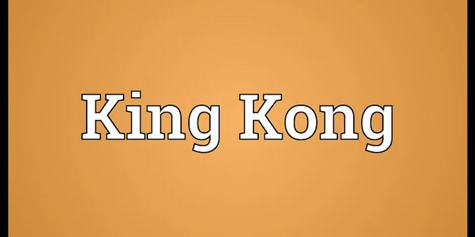 king kone là gì - Nghĩa của từ king kone