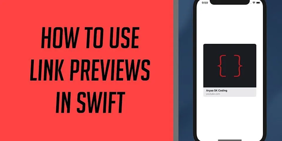 Link preview iOS Swift