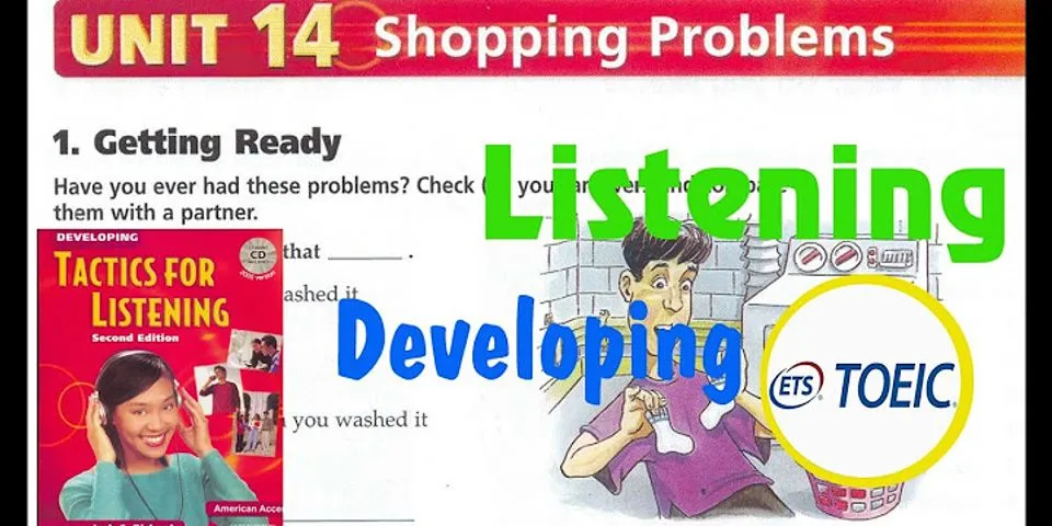 Listening about shopping