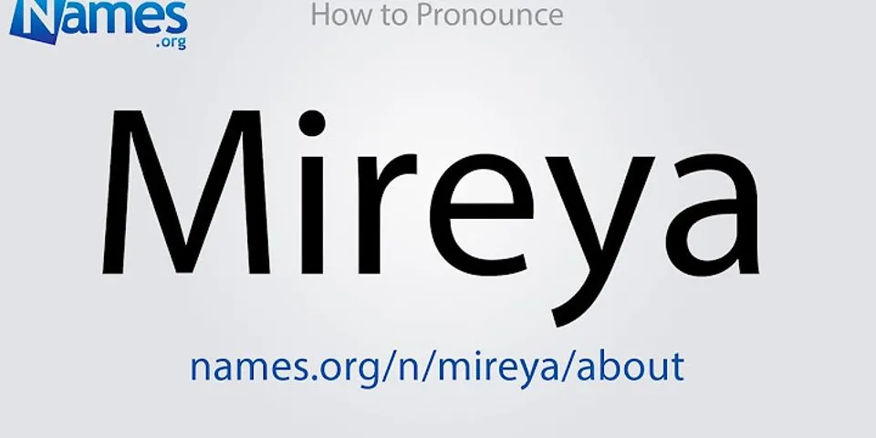 mireya là gì - Nghĩa của từ mireya