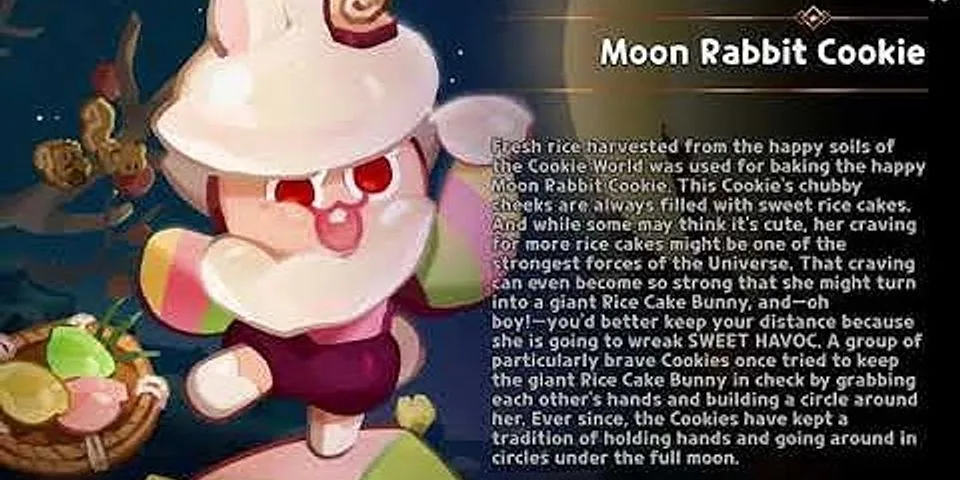 moon rabbit cookie là gì - Nghĩa của từ moon rabbit cookie