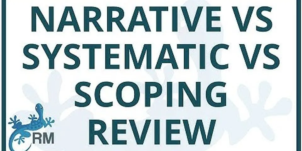 Narrative literature review method
