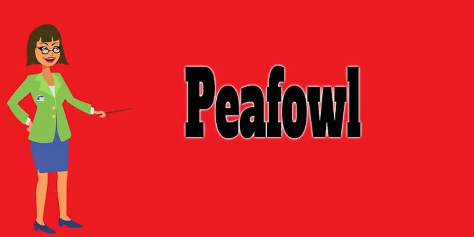peafowl là gì - Nghĩa của từ peafowl