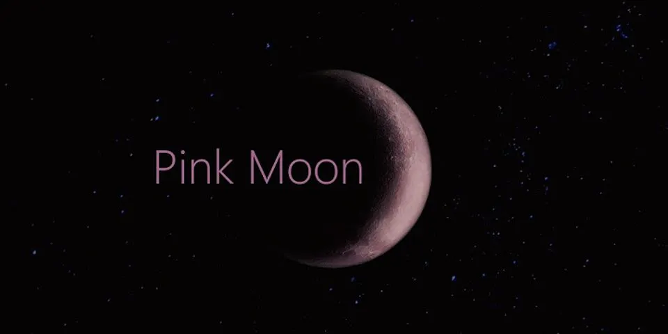 pink moon là gì - Nghĩa của từ pink moon