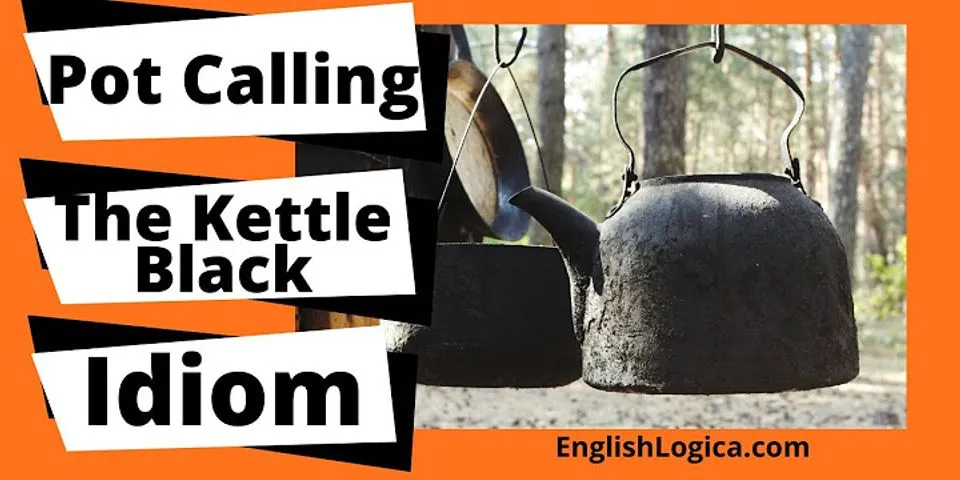 pot calling the kettle black là gì - Nghĩa của từ pot calling the kettle black