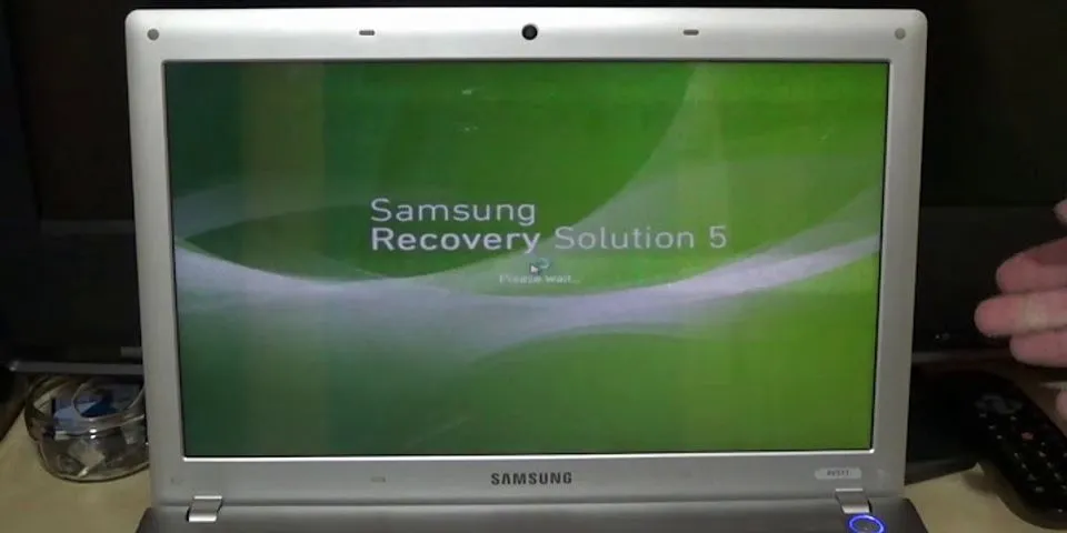 Recovery laptop Samsung