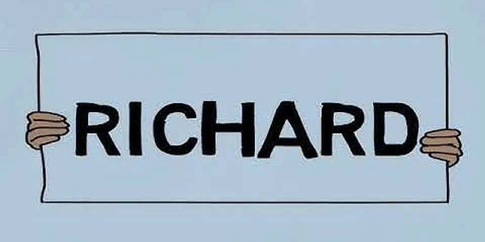 richard là gì - Nghĩa của từ richard