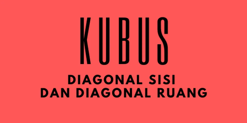 Top 8 rumus diagonal ruang kubus