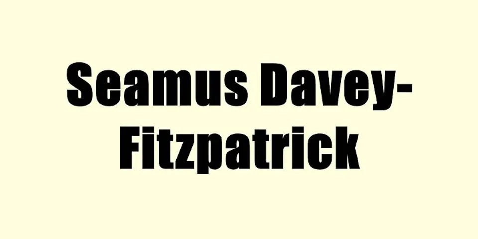 seamus davey fitzpatrick là gì - Nghĩa của từ seamus davey fitzpatrick