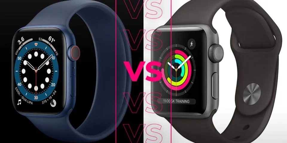 So sánh Apple Watch 3 và 6