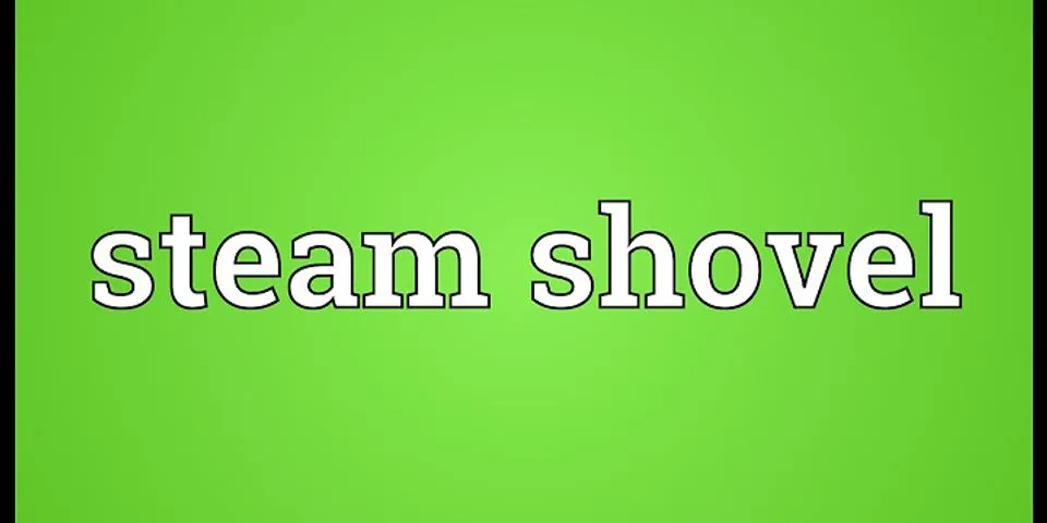 steam shovel là gì - Nghĩa của từ steam shovel