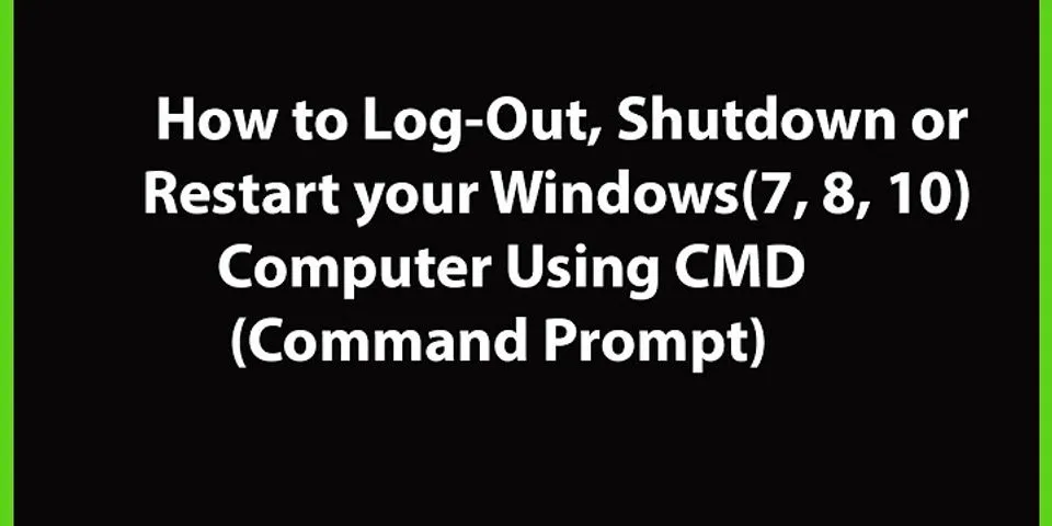 stop restart windows 10 cmd