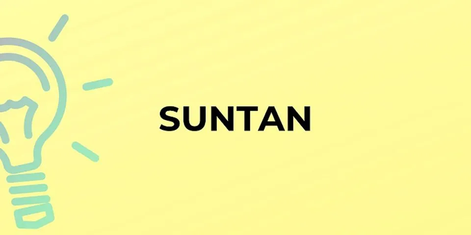 suntana là gì - Nghĩa của từ suntana