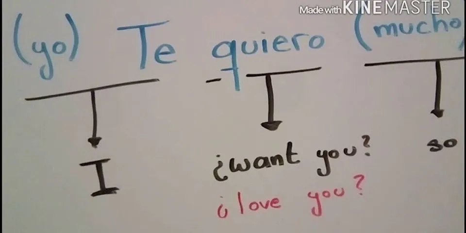 te quiero mucho là gì - Nghĩa của từ te quiero mucho