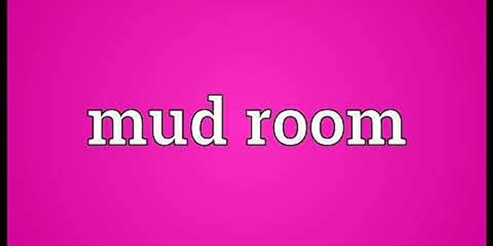 the mud room là gì - Nghĩa của từ the mud room