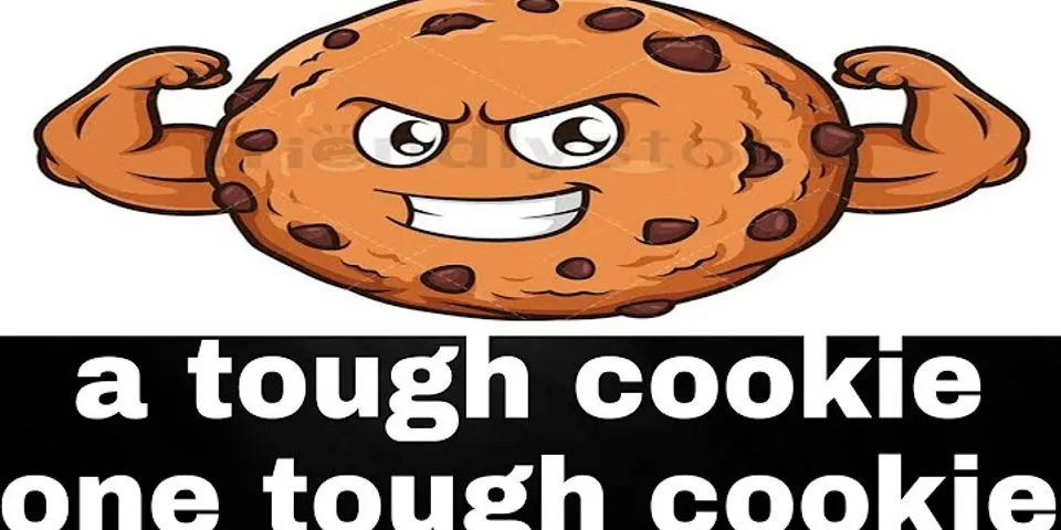 tough cookie là gì - Nghĩa của từ tough cookie