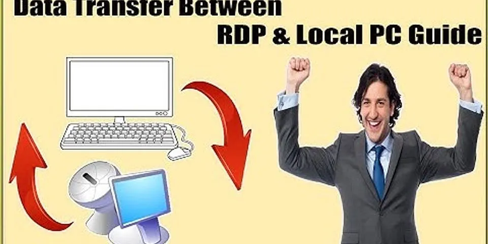 Transfer files from Remote Desktop to local machine