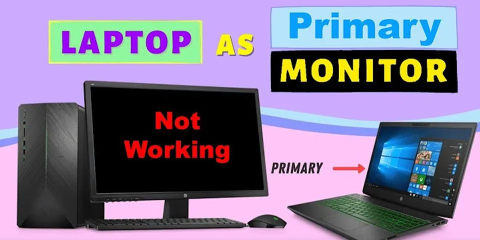 Use laptop as monitor