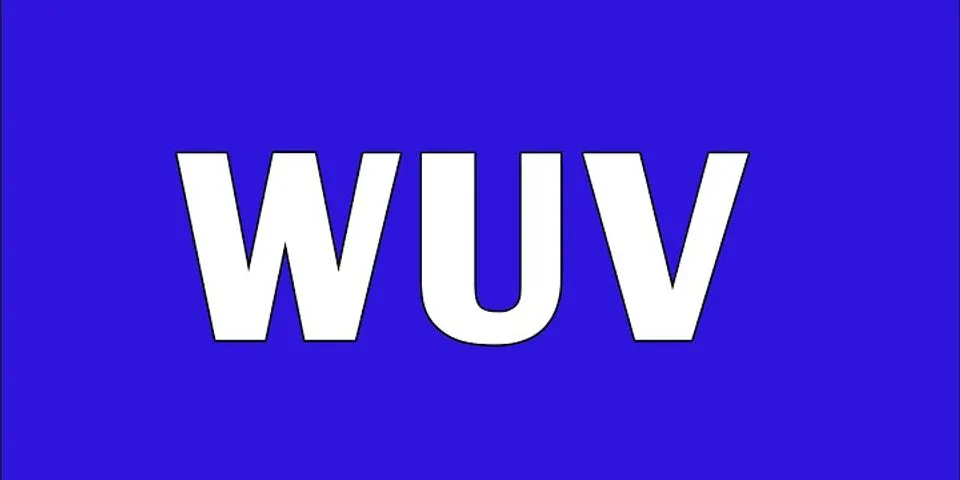 wuv là gì - Nghĩa của từ wuv