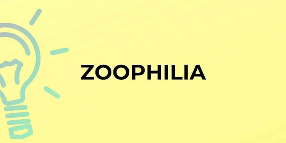 zoophilie là gì - Nghĩa của từ zoophilie